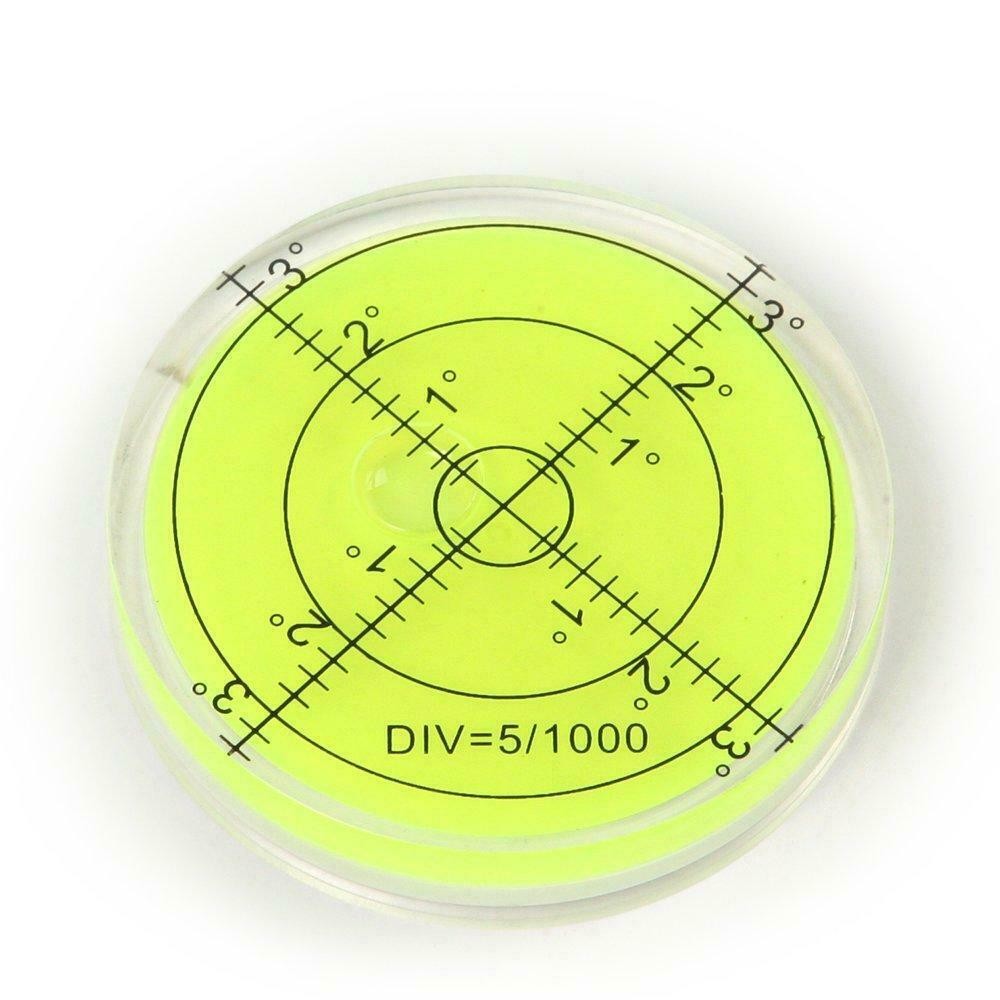 Bullseye Spirit Level Large Round Circular Bubble Vial 2.5" 65mm