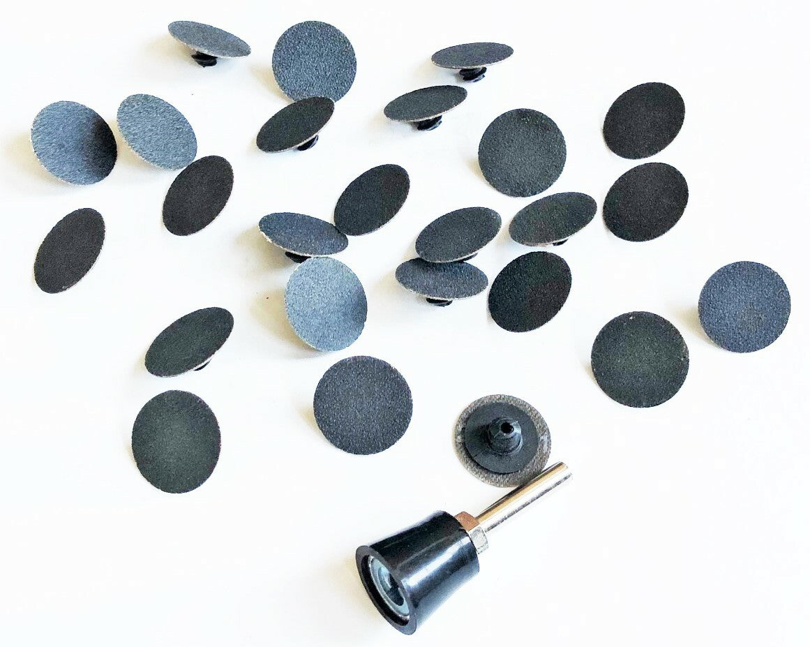 Neiko 1" Silicon Carbide Roll Lock Discs