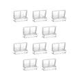Set Transparent Acrylic Bracket Aquarium Glass Cover Holder