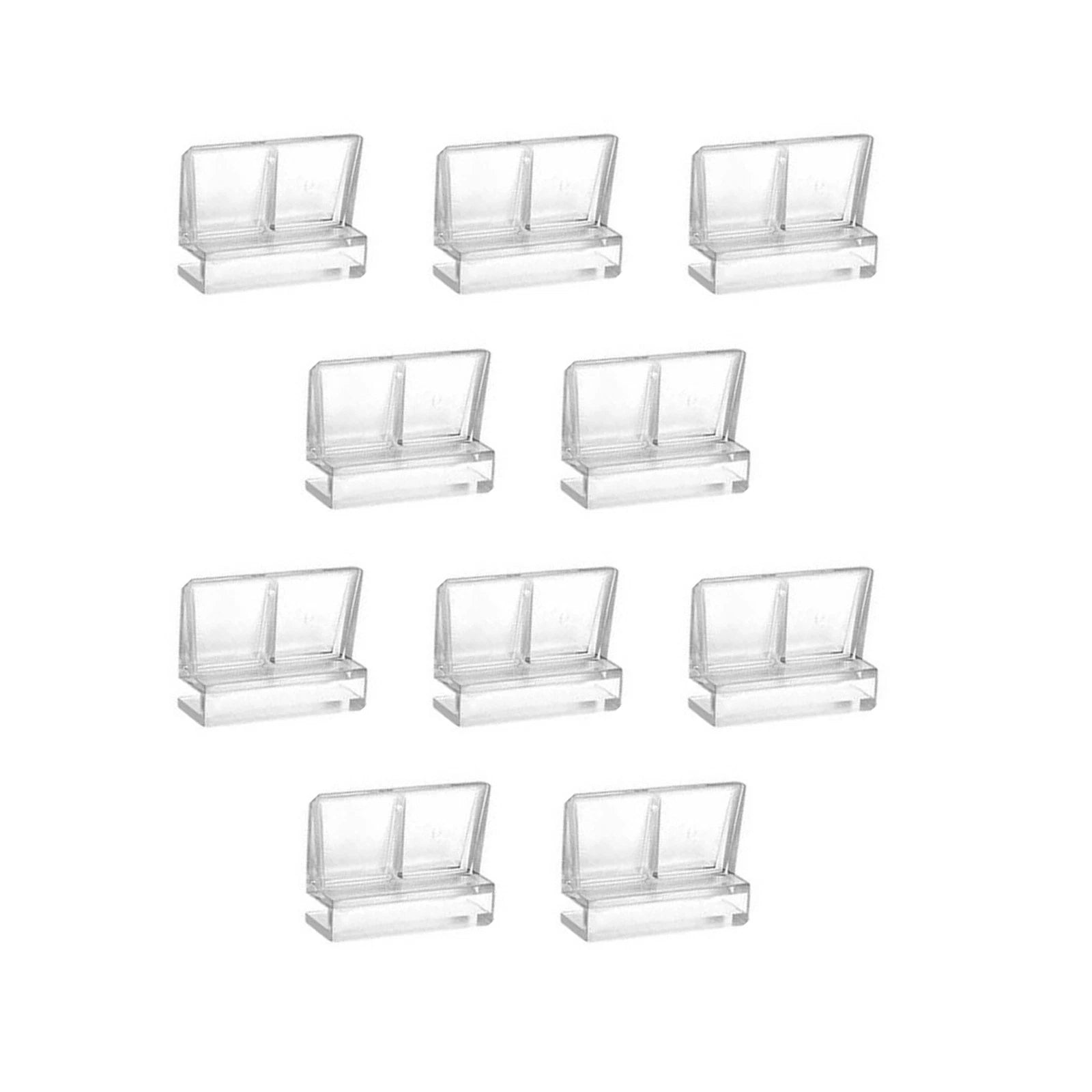 Set Transparent Acrylic Bracket Aquarium Glass Cover Holder