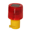 Led Solar Strobe Warning Light Flash Road Barricade Traffic Signal