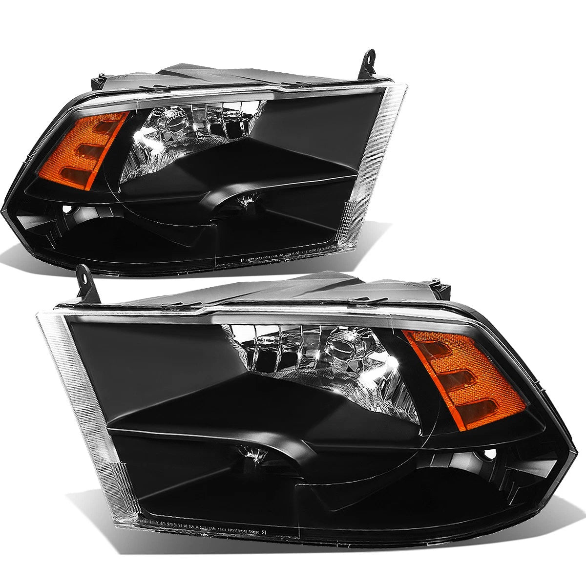 For 2009-2018 Dodge Ram Black Housing Amber Corner | Built Supply Co