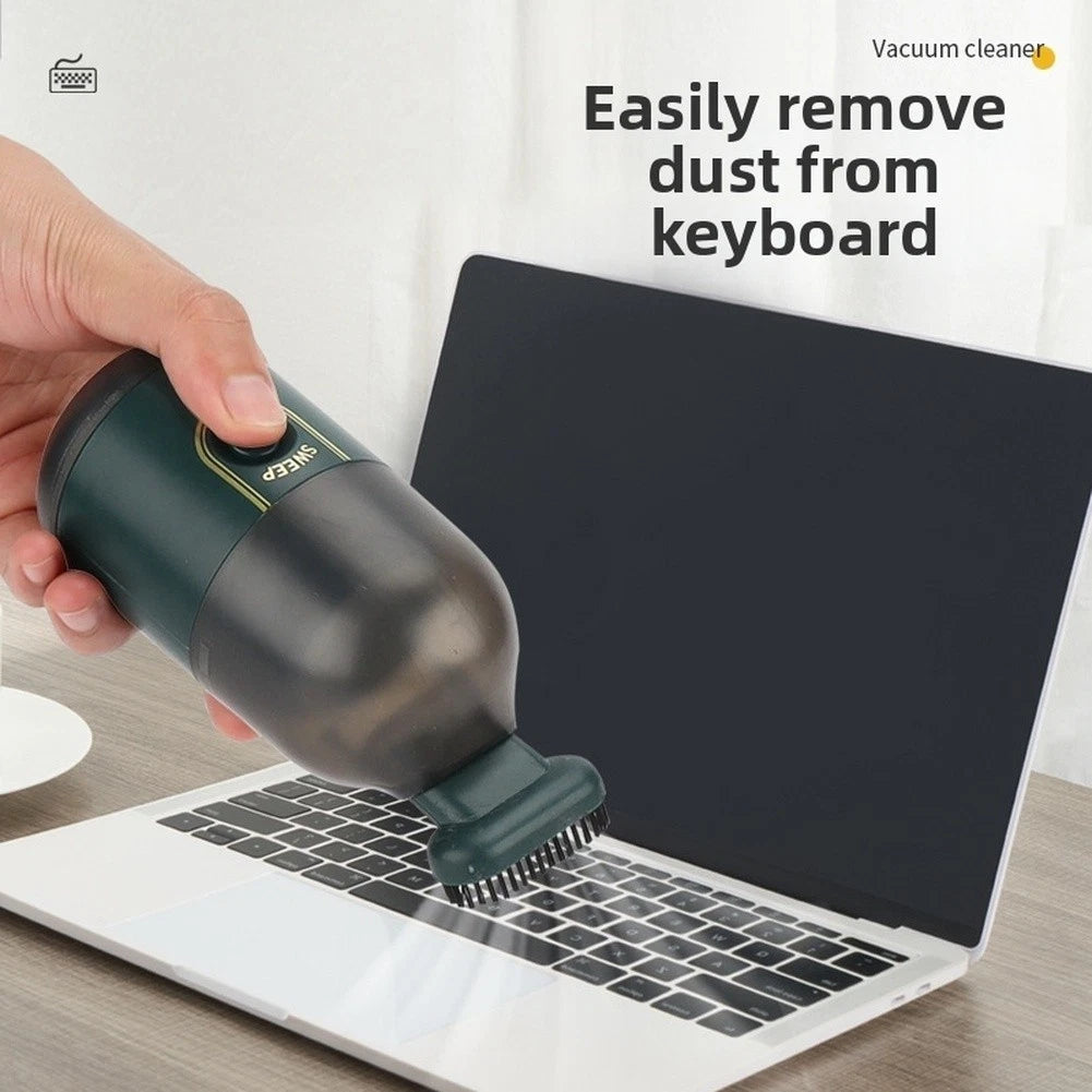 Usb Rechargeable Compact Vacuum Cleaner 2200pa For Keyboard Crumbs