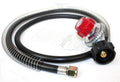LPG Propane Regulator & 4.5Ft High Pressure Hose w/ Safety Guard bbq gas burner