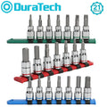 Duratech Bit Socket Set Metric Sae 3/8'' Drive Torx Allen Bit Socket