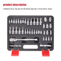 1/4 & 3/8" Drive HEX and Torx Bit Socket Set Ratchet Wrench Tool Craftsman 42pc