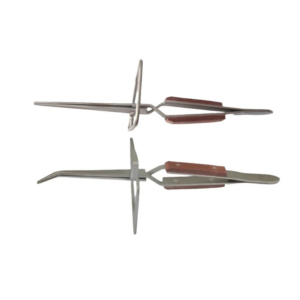 Set-2 Fiber Grip Tweezers Third Hand Type Tweezer Stand Up Frame Base