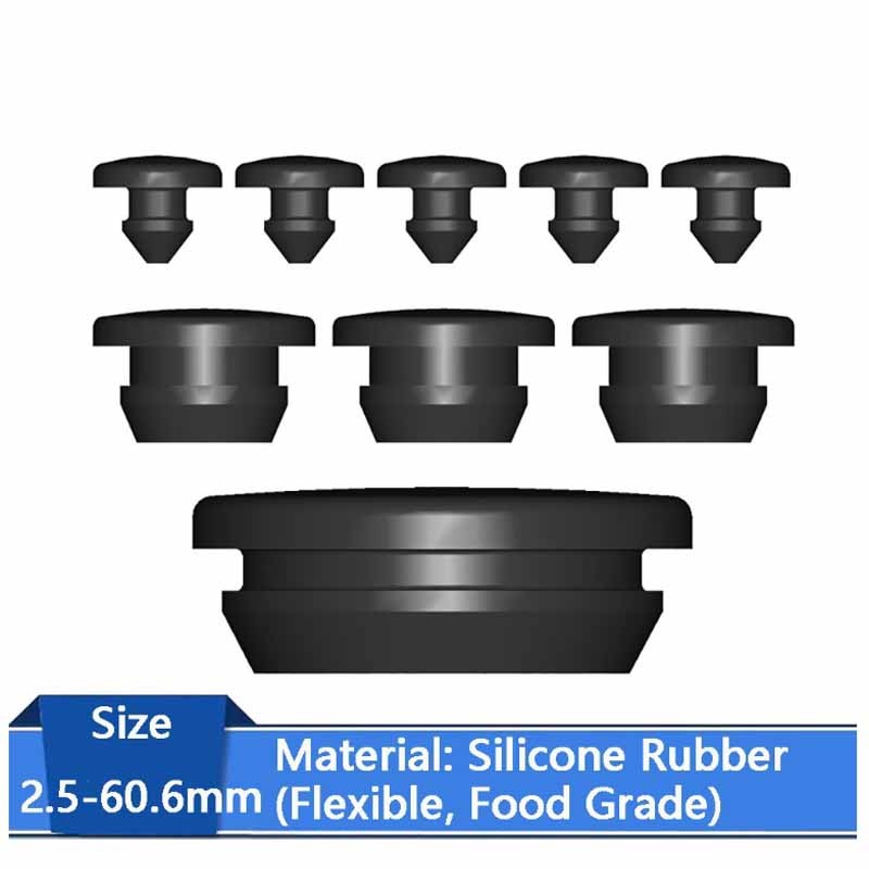 Black Silicone Rubber Grommet