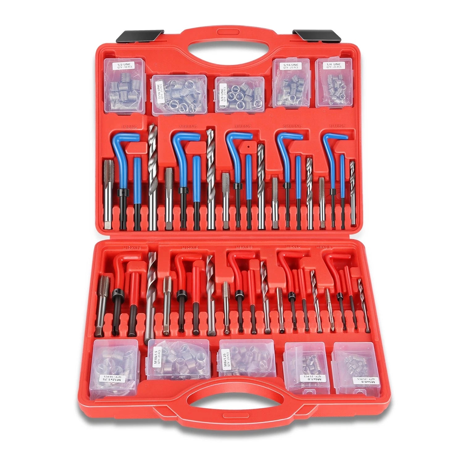 Sae & Metric Rethreading Tool Kit M5 M6 M8 M10 M12 Helicoil Thread