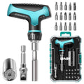 Blue Portable T-handle Screwdriver Set Kit With | Built Supply Co