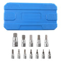 13pc Metric Hex Bit Socket Set 1/4 3/8 1/2 Drive S2 Bits CR-V Sockets 2mm-14mm