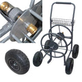 Garden Hose Reel Cart 225ft 5/8" Hose Heavy Duty Steel Frame With 10"