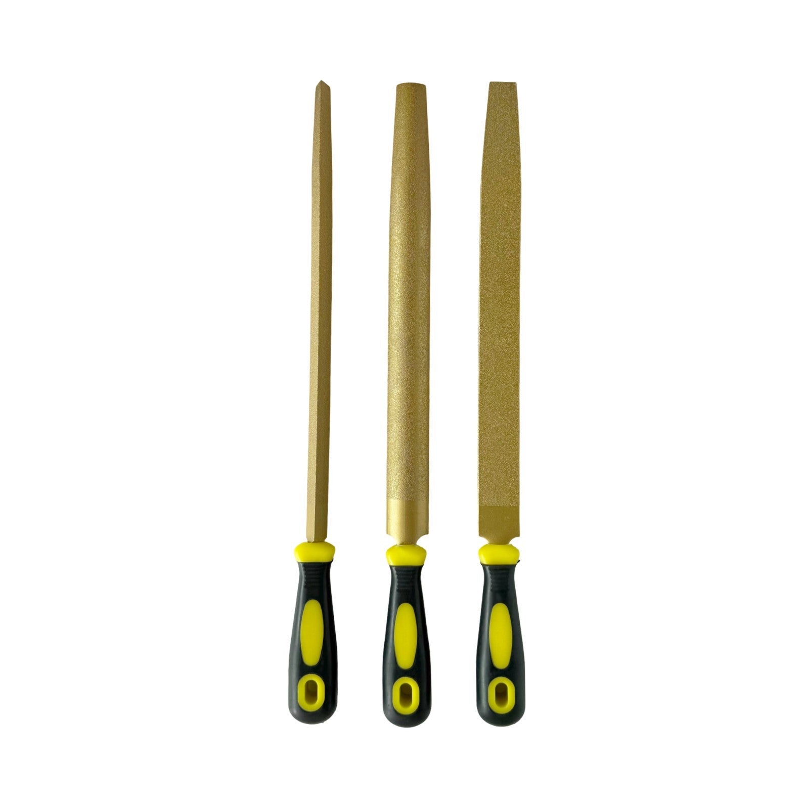 3PCS Diamond Needle File Set Flat Round Triangle Metal File, Precision