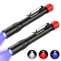 Everbrite 1PC/2PC 395nm UV Light Penlight Black Light Portable Light
