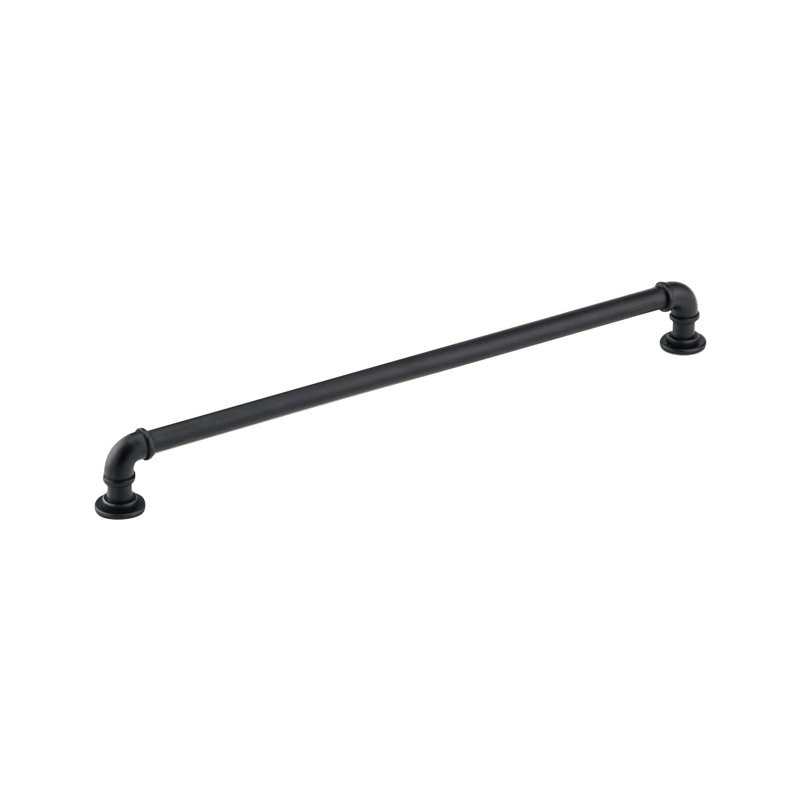 Industrial Pipe Style 12-19/32" Center To Center, Matte Black Cabinet
