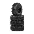 1.9" Climbing Rubber Wheel Tire For Axial Scx24 Axi00001 1/24 Rc