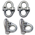 1/2" Hammerlock Coupling Link Safety Chain 7300 Lb Wll Stainless