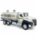 1:50 Alloy+plastic Construction Tanker Trailer Truck Model Toy