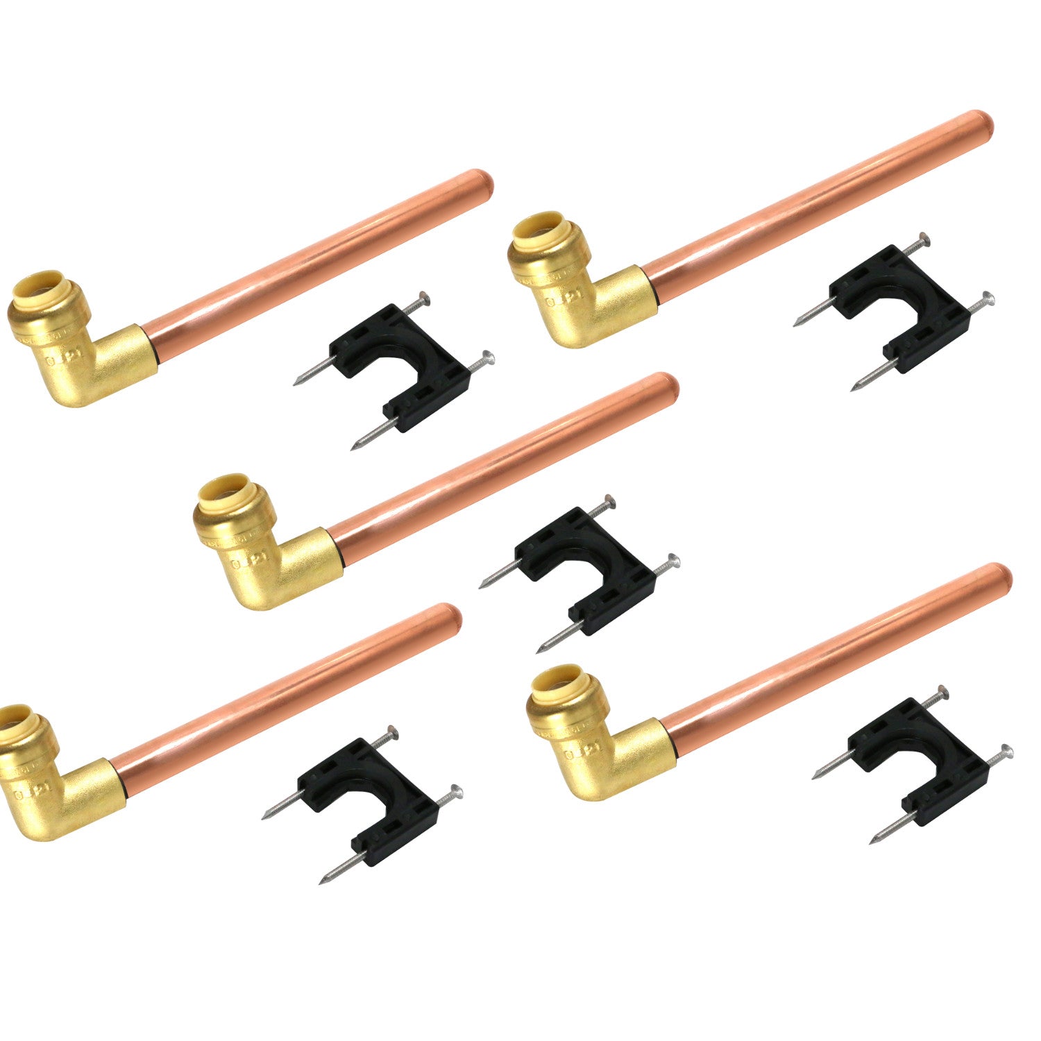 XFITTING 1/2" Push Fit Elbow - 5 Pack