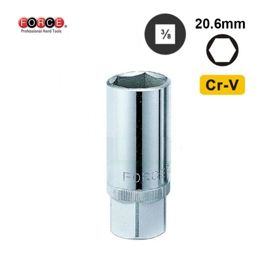 Force 3/8" Dr 70mml Spark Plug Socket With/without Magnetic 16mm &