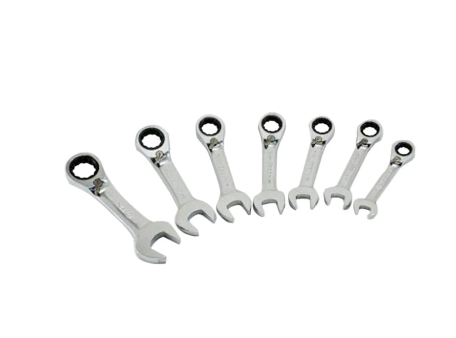 Husky Stubby Reversible Ratchet Combination Spanner Wrench Metric/sae