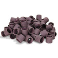 1/2" x 1/2" Aluminum Oxide Spiral Bands, No Lap Sanding Sleeves - 100