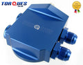 Torques Remote Billet Aluminium Oil Filter Housing- Blue (an-10