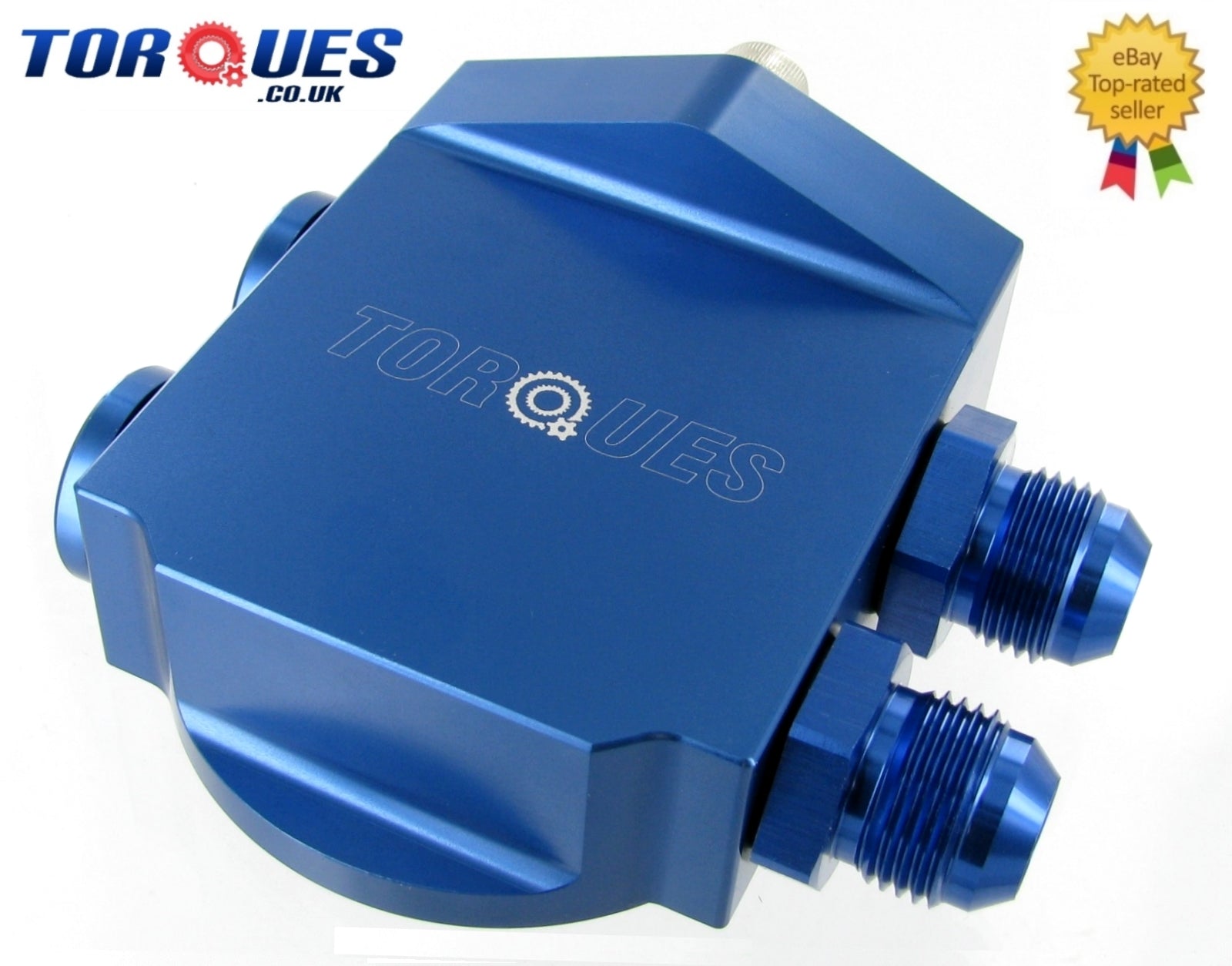 Torques Remote Billet Aluminium Oil Filter Housing- Blue (an-10