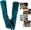Cowhide Leather Long Sleeve Welding Gloves Thorn Cut Proof Garden