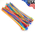 Multi Color Zip Cable Ties 8" 100pc