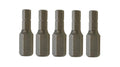 5PC-Pack S2 Steel 5/16"(8mm) Shank Hex Allen Bits 30mml Option