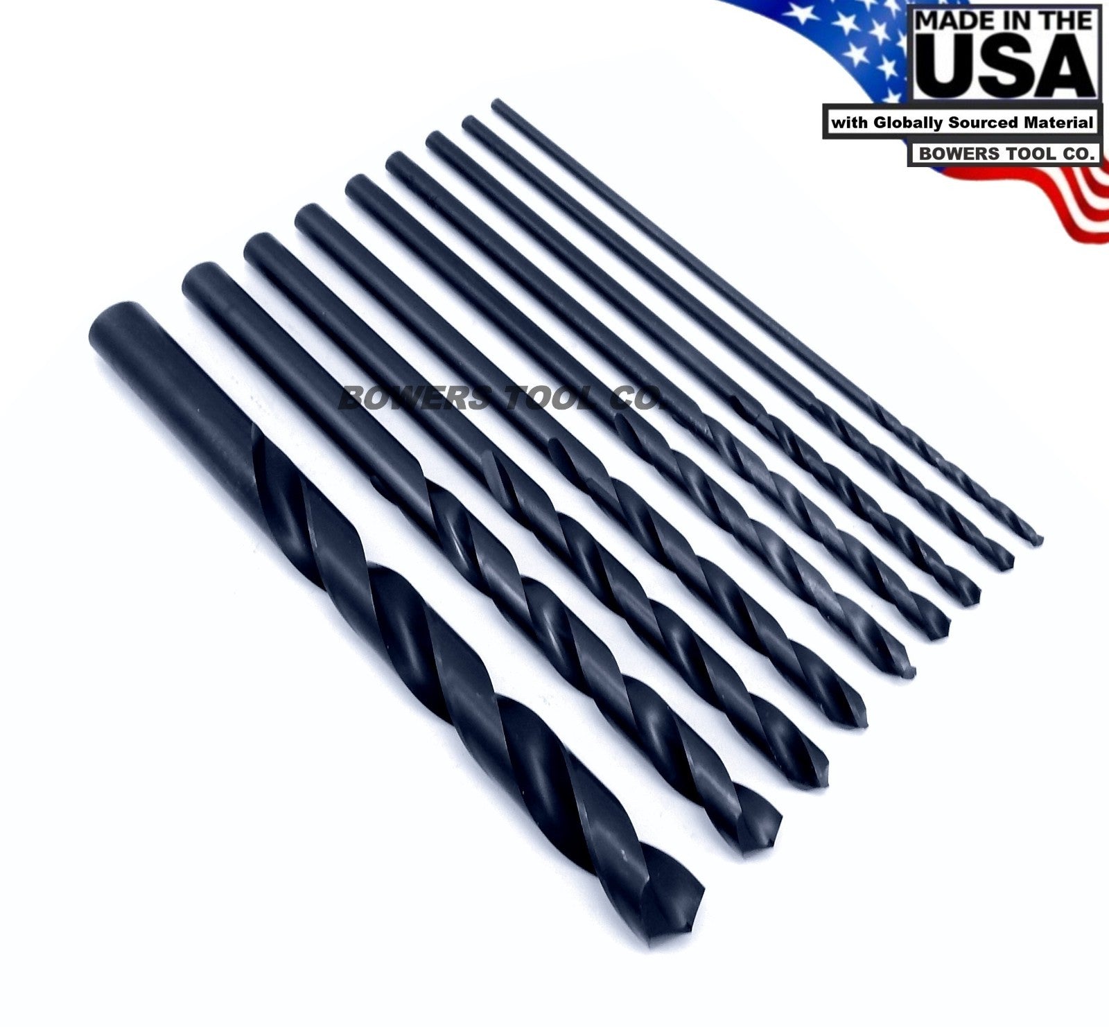 Aircraft Extension Drill Bit Set 6" Long 9pc