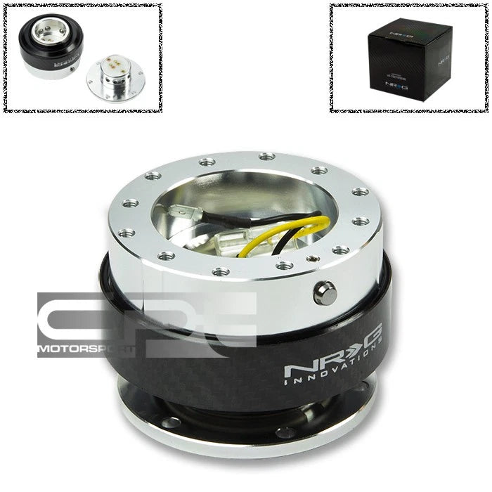 Nrg 6-hole Steering Wheel Carbon Fiber Quick Release Hub Adapter 1.0