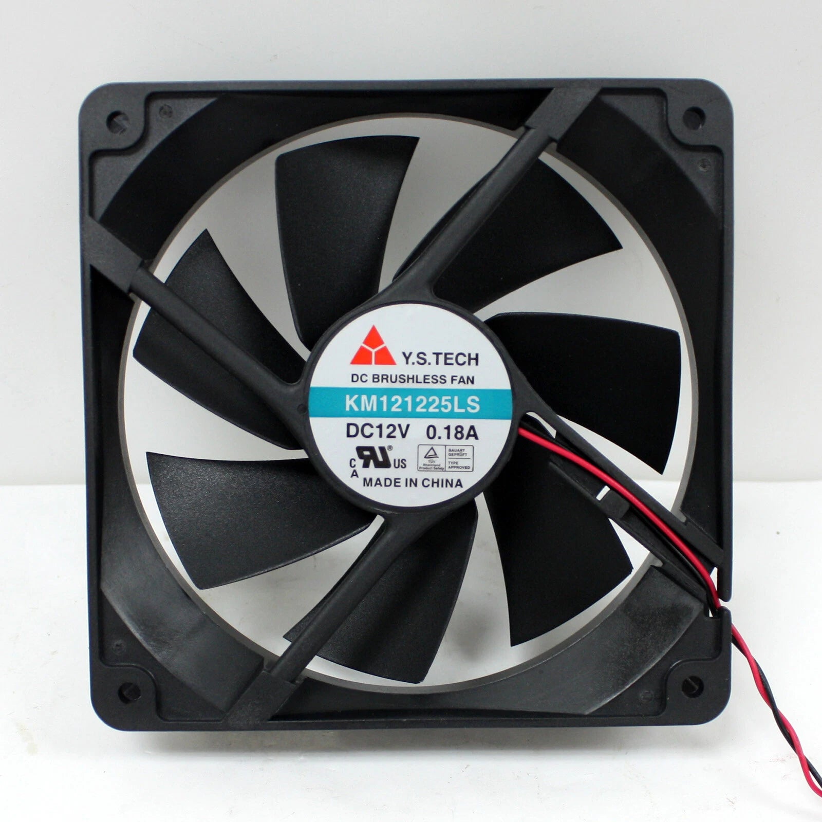 120mm Computer Case Fan Y.s. Tech Dc Brushless Km121225ls 4 Pin &