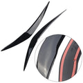 Headlight Eyelids Chrome Trim Cover ABS Black Included Double-sided TapeOpens in