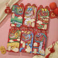 Set Of Chinese New Year Of Dragon Red Envelope Lucky Money Bags
