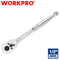 WORKPRO 1/2" Drive Ratchet Handle 72-Tooth Quick-Release Reversible Ratchet Sets