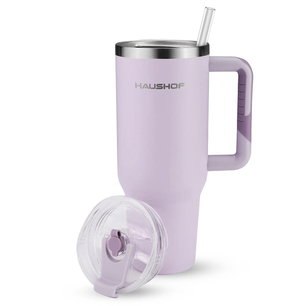 Haushof 40oz Large Tumbler Stainless Steel Double Walled Travel Mug
