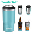 HAUSHOF 12 oz Stainless Steel Can Cooler 4 in 1 Double Walled Can