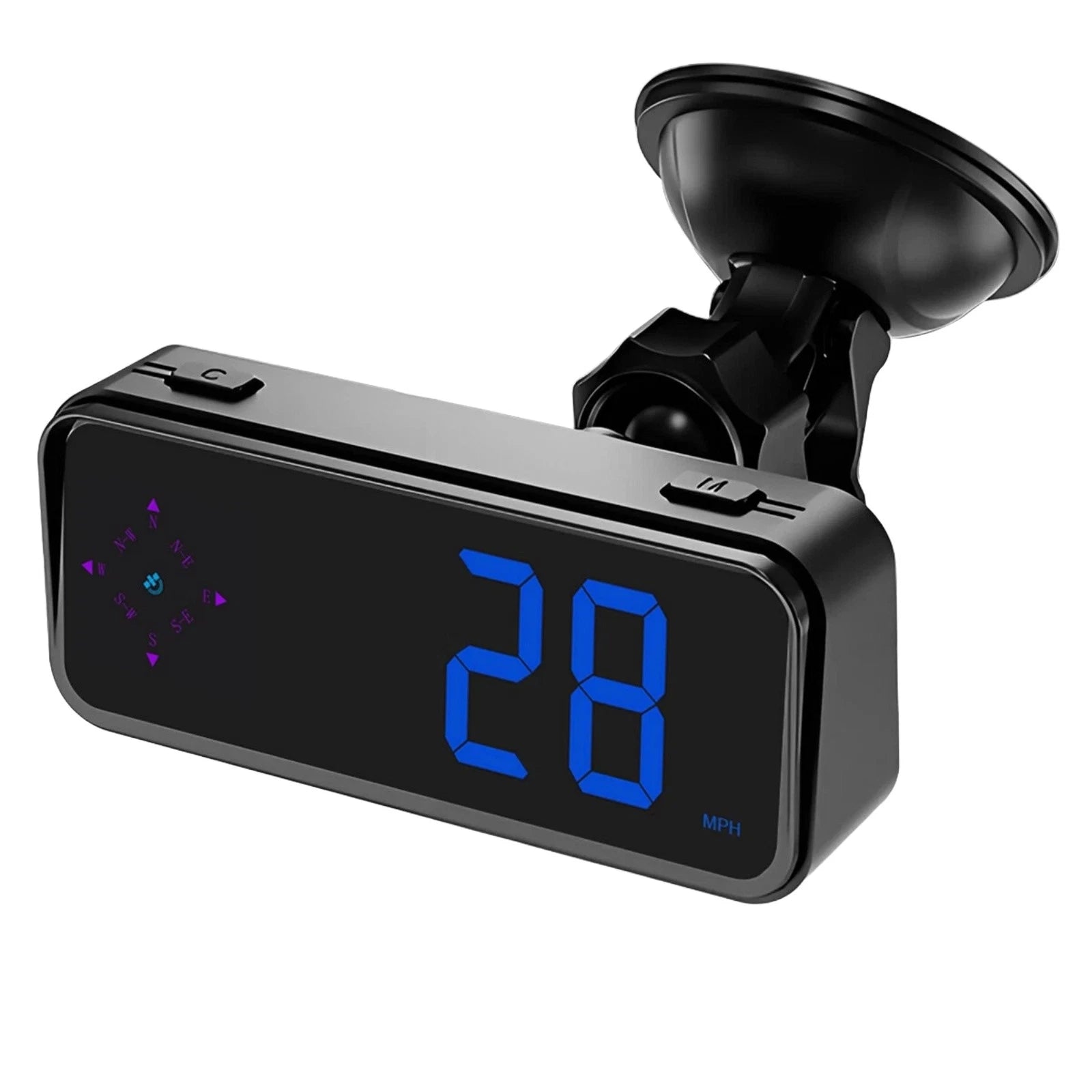 Mini Led Digital Speedometer For Gps Car Hud Head Up Display Mph/kmh