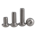 A2 Stainless Steel Button Head Screws M3 - M4
