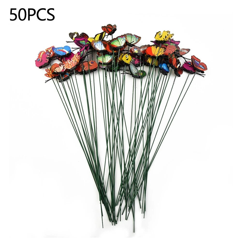 Garden Ornaments Fairy Lawn Party Decoration Butterfly Stakes Outdoor