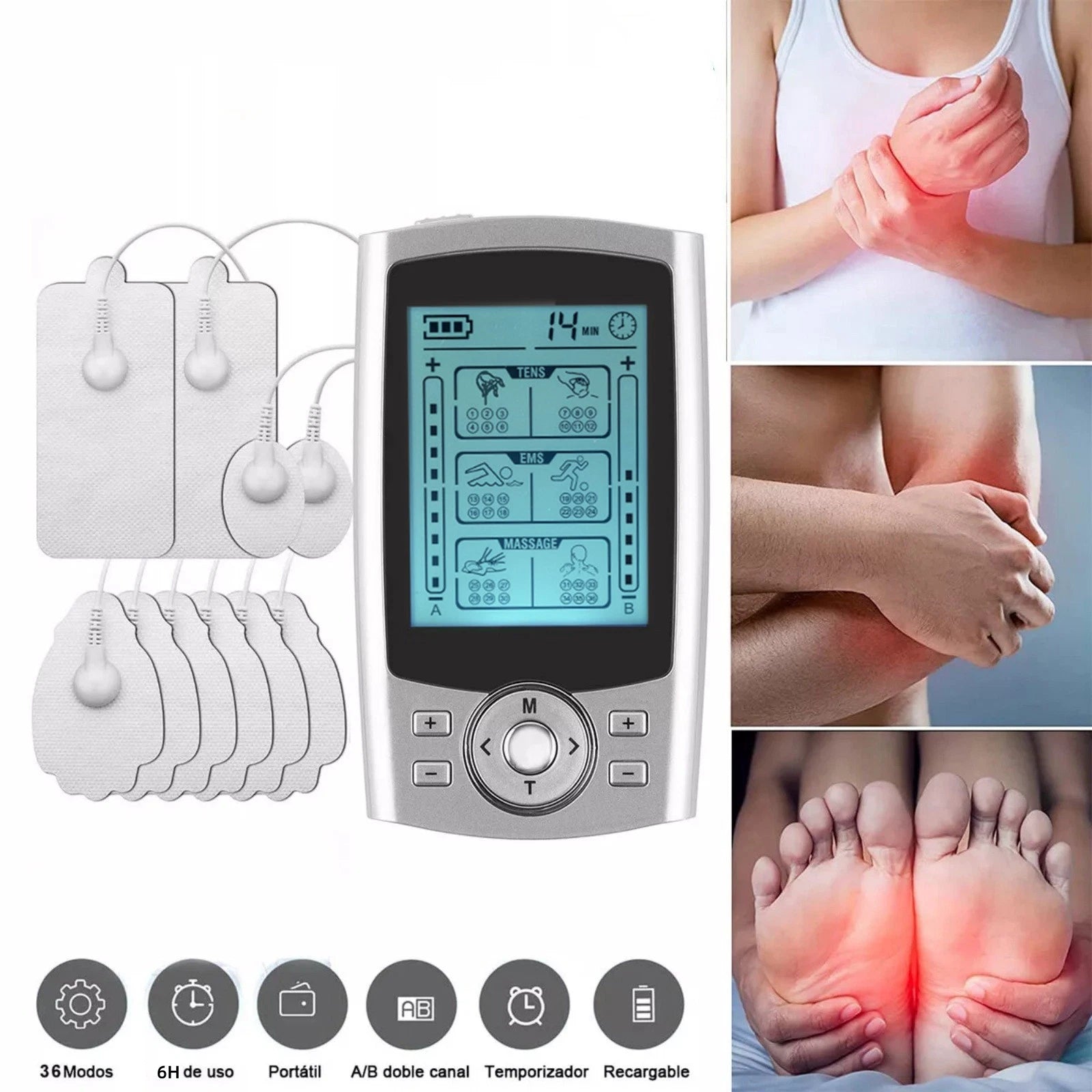 Tens Unit Muscle Stimulator Body Circulation Pain | Built Supply Co