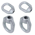 5/8" Eye Nut,3/4"-10 Tap,5200 Lbs Wll Hot Dipped Galvanized For
