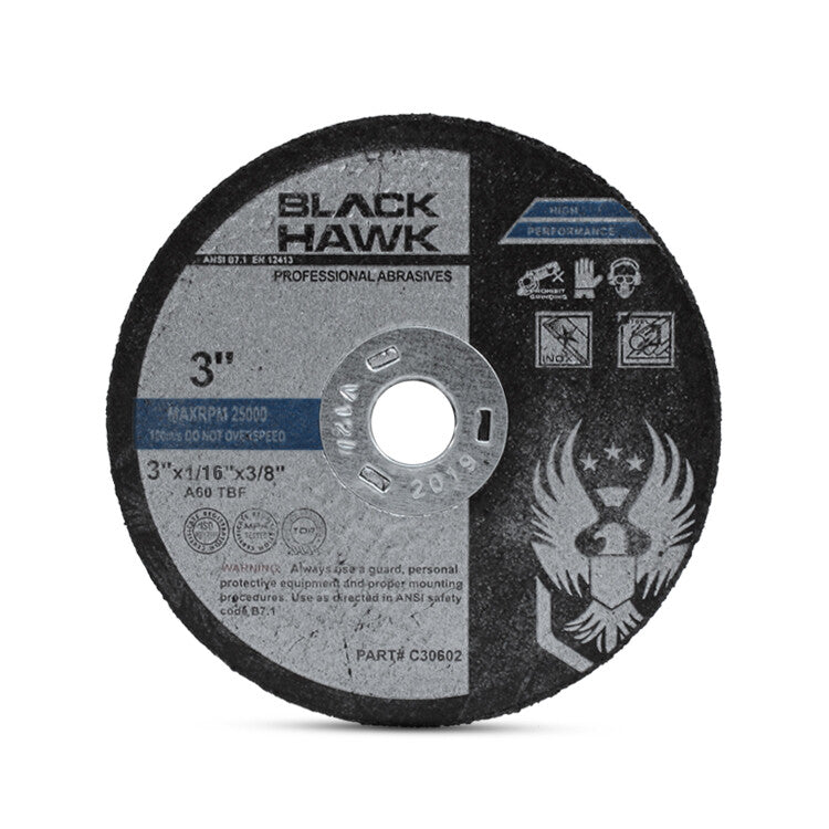 Black Hawk 2" 80 Grit A/O Quick Change Sanding Disc - 100 Pack by Black Hawk