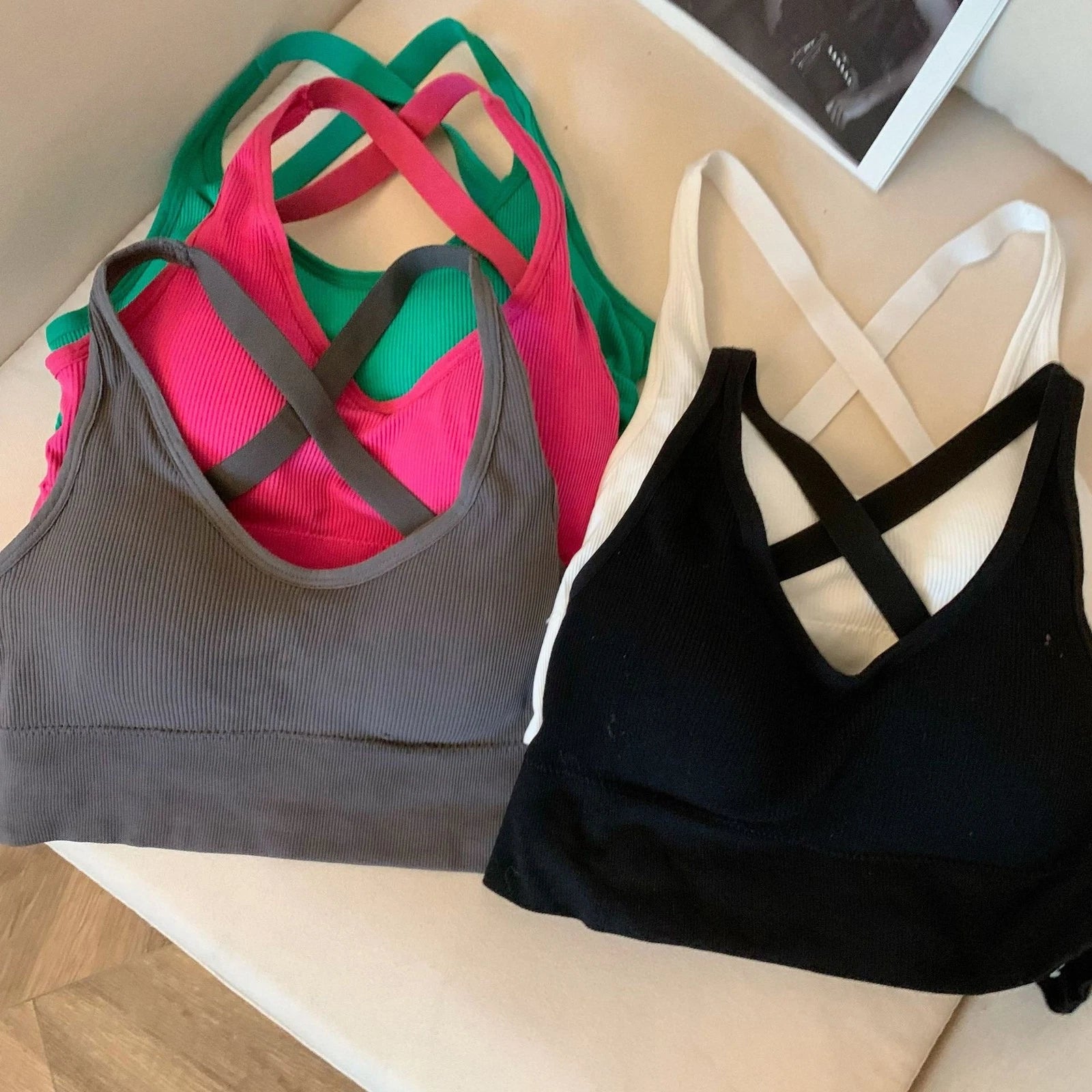One Size Fits All Women's Push Up Strap Backless Tank Top For Beach