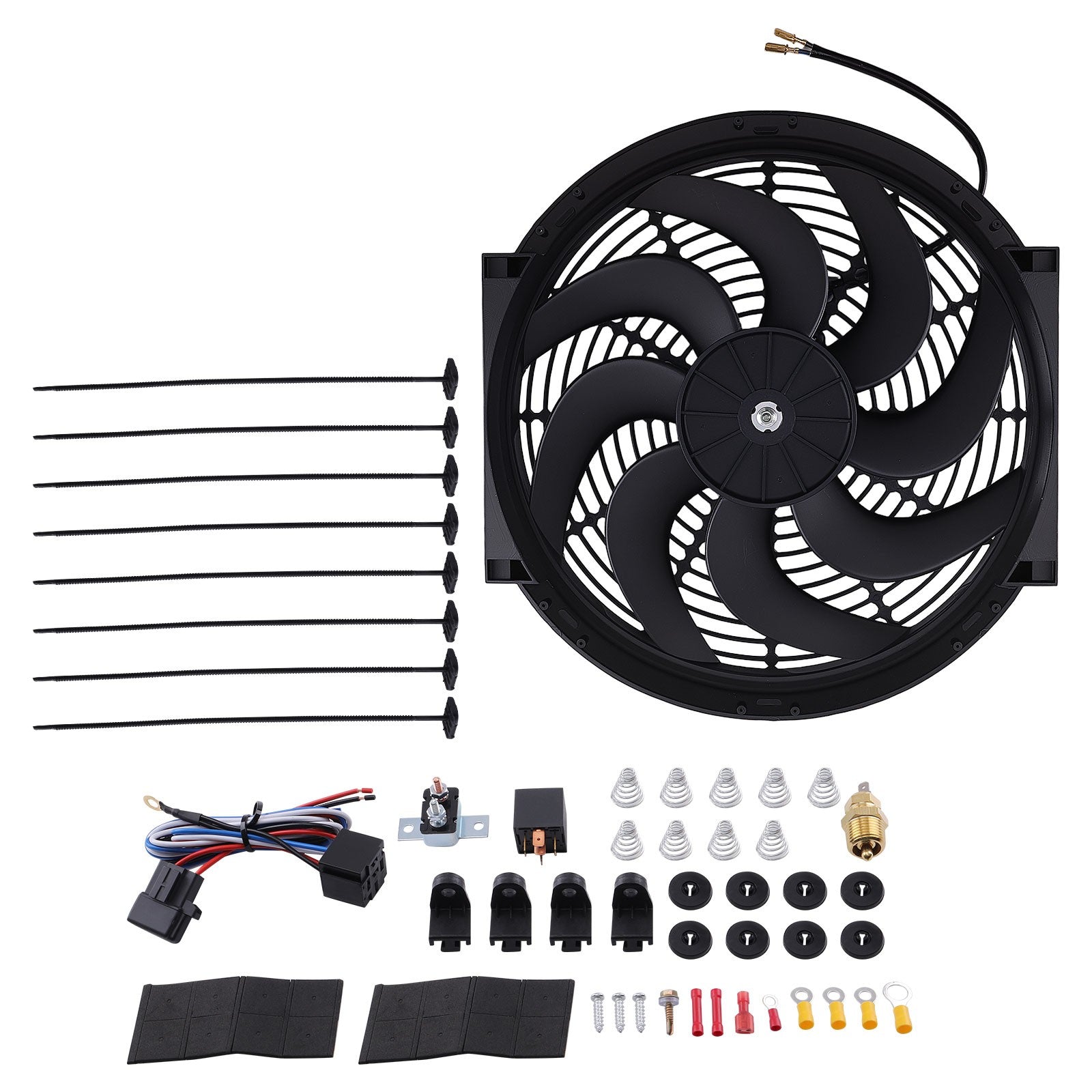 14IN Radiator Condenser Cooling Fan 12V 90W Electric Universal