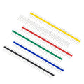 Pin Headers 2.54 mm 1x40 Single Row Male, Black Blue Red Green White