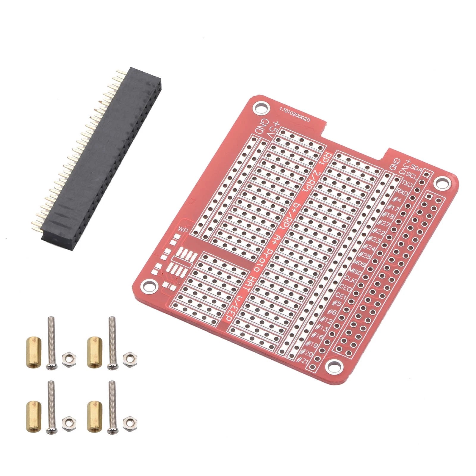 40-pin Gpio Extension Board Diy Proto Hat Shield For Raspberry Pi