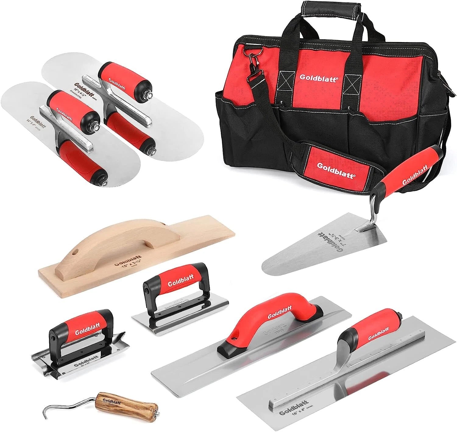 Goldblatt Masonry Hand Tool Set & Stainless Steel Trowel Set